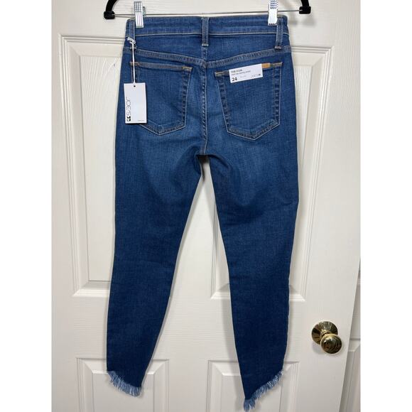 New Joe's Jeans The Icon Mid Rise Skinny Leg Angled Slanted Hem Jean in Joni 24 - Picture 4 of 7
